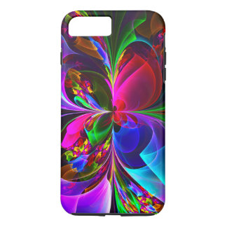 Modernes Abstraktes Blumenmuster Red Blue #12 Case-Mate iPhone Hülle