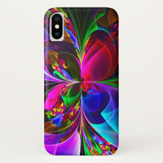 Modernes Abstraktes Blumenmuster Red Blue #12 Case-Mate iPhone Hülle