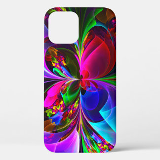 Modernes Abstraktes Blumenmuster Red Blue #12 Case-Mate iPhone Hülle