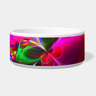 Modernes Abstraktes Blumenmuster Red Blue #12 Napf