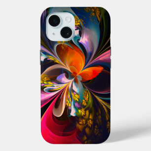 Modernes Abstraktes Blumenmuster Red Blue #13 Case-Mate iPhone Hülle