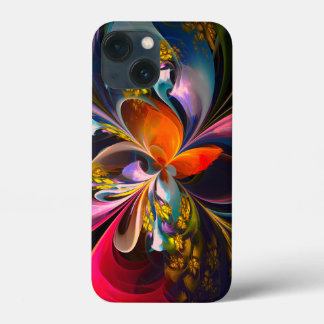 Modernes Abstraktes Blumenmuster Red Blue #13 Case-Mate iPhone Hülle