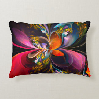 Modernes Abstraktes Blumenmuster Red Blue #13 Dekokissen