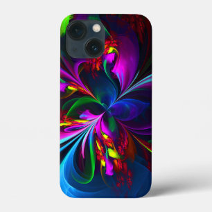 Modernes Abstraktes Blumenmuster Red Blue #15 Case-Mate iPhone Hülle