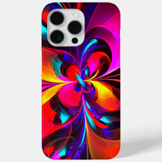 Modernes Abstraktes Blumenmuster Red Blue Muster # Case-Mate iPhone Hülle
