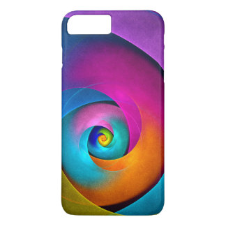 Modernes Abstraktes Blumenmuster Rosa Blaues Muste Case-Mate iPhone Hülle
