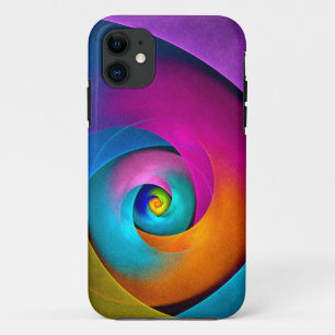 Modernes Abstraktes Blumenmuster Rosa Blaues Muste Case-Mate iPhone Hülle