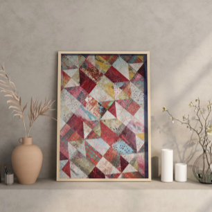 Modernes Abstraktes botanisches Patchwork Poster