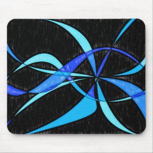 Modernes abstraktes cooles blaues mousepad