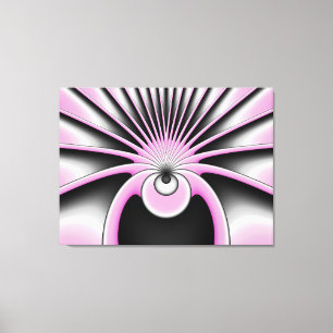 Modernes Abstraktes Crazy Fraktal Art Muster Leinwanddruck