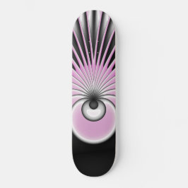 Modernes Abstraktes Crazy Fraktal Art Muster Skateboard