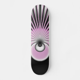 Modernes Abstraktes Crazy Fraktal Art Muster Skateboard