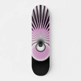 Modernes Abstraktes Crazy Fraktal Art Muster Skateboard