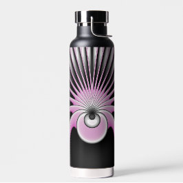 Modernes Abstraktes Crazy Fraktal Art Muster Trinkflasche