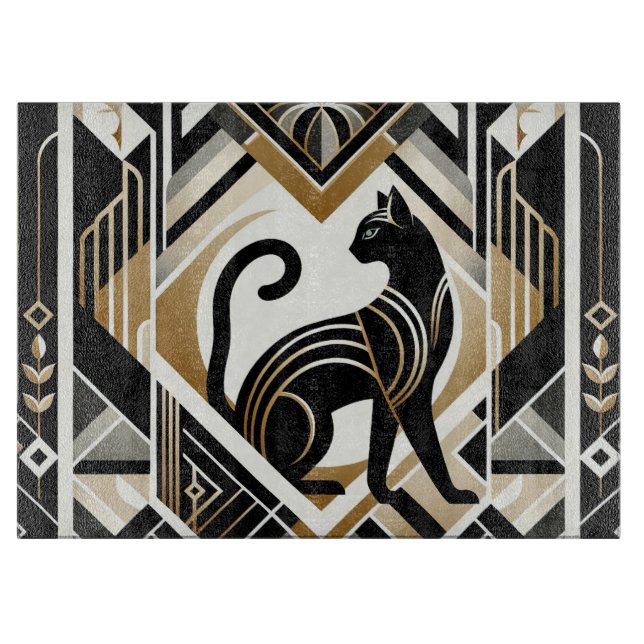 Modernes Abstraktes Dekorationskastenbrett Schneidebrett (Vorderseite)