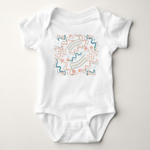Modernes abstraktes Design Baby Strampler