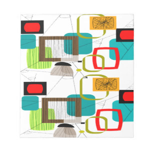 Modernes, abstraktes Design des Mittelalters Notizblock