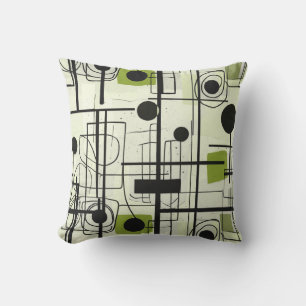 Modernes abstraktes Design, dynamische Linien Thro Kissen