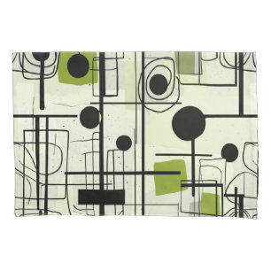 Modernes abstraktes Design, dynamische Linien Thro Kissenbezug