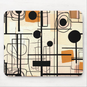 Modernes abstraktes Design, dynamische Linien Thro Mousepad