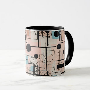 Modernes abstraktes Design, dynamische Linien Thro Tasse