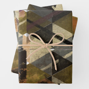 modernes abstraktes Design Geschenkpapier Set