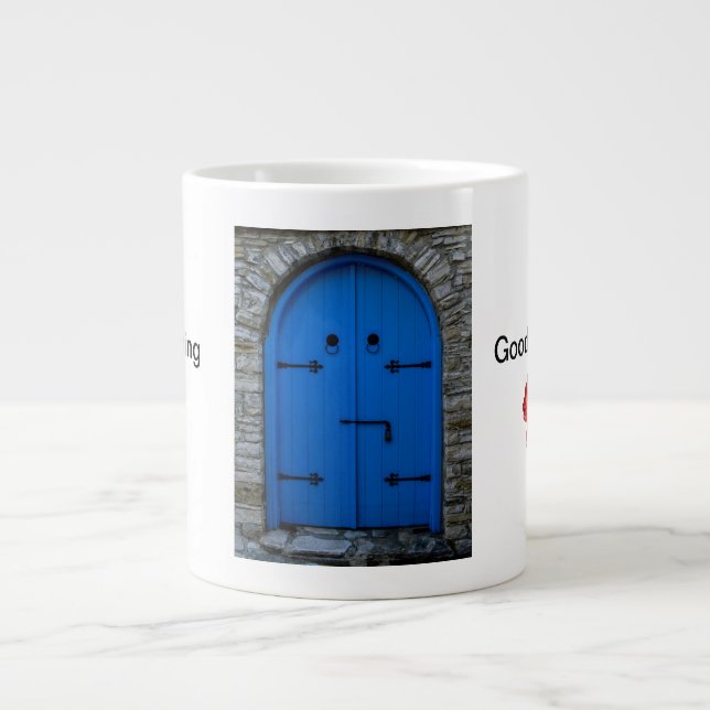Modernes abstraktes Design Jumbo-Tasse (Vorderseite)