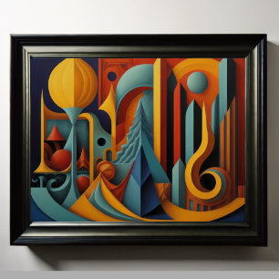 Modernes Abstraktes Design Kubismus Surrealismus 4 Poster