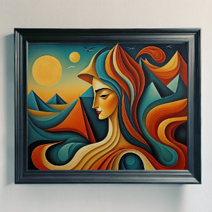 Modernes Abstraktes Design Kubismus Surrealismus 4 Poster