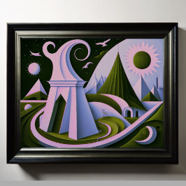 Modernes Abstraktes Design Kubismus Surrealismus 4 Poster