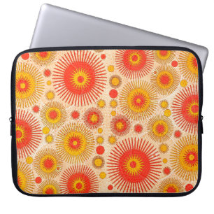 Modernes abstraktes Design mit floralen und  Laptopschutzhülle