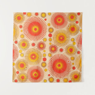 Modernes abstraktes Design mit floralen und  Wandteppich