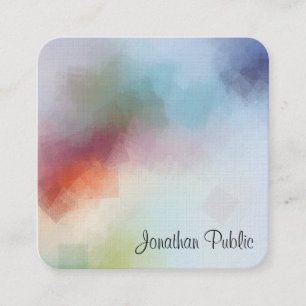 Modernes Abstraktes Design Quadratische Visitenkarte