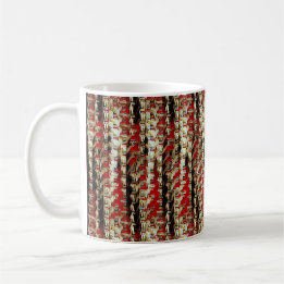 Modernes abstraktes Digitalmuster-Design 1226 Kaffeetasse