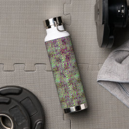Modernes abstraktes Digitalmuster-Design 1233 Trinkflasche