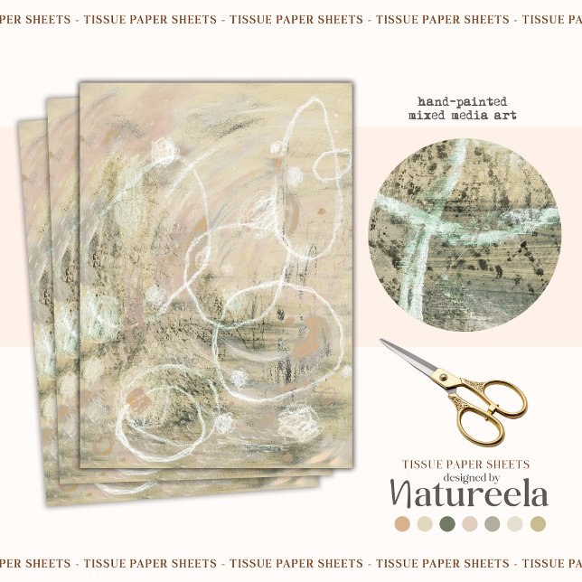 Modernes Abstraktes, elegantes Musterpapier Seidenpapier (Von Creator hochgeladen)