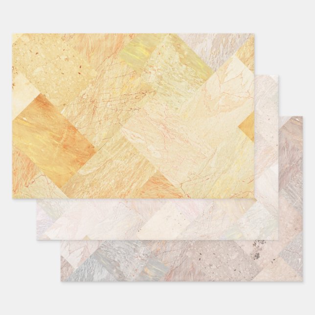 Modernes Abstraktes Elegantes Skandi Geschenkpapier Set (Set)