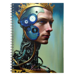 Modernes Abstraktes Fantasy Male Journal Notizblock