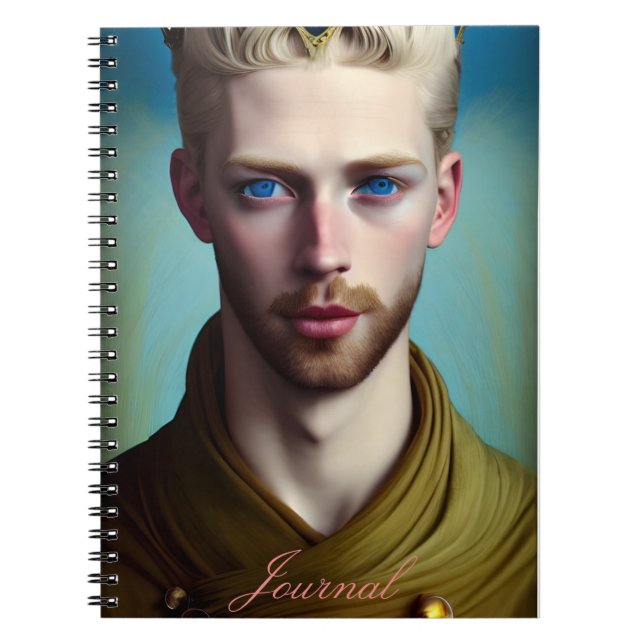 Modernes Abstraktes Fantasy Male Journal Notizblock (Vorderseite)