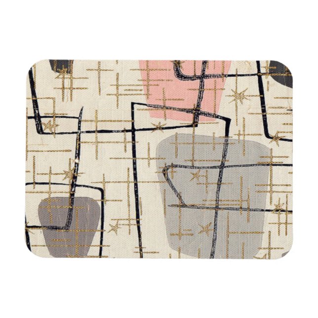 Modernes Abstraktes, flexibles Magnet des Mittelja (Horizontal)