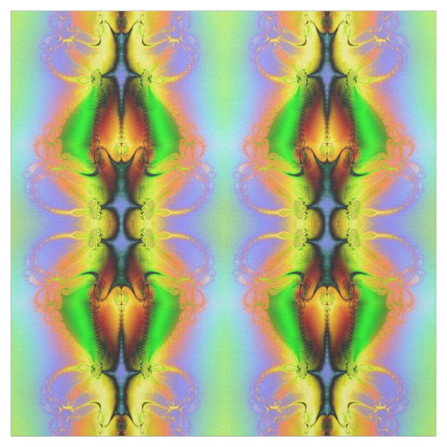 Modernes Abstraktes Fraktal-Muster Stoff (Muster)