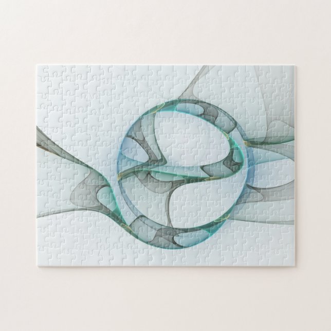 Modernes Abstraktes Fraktal Puzzle (Horizontal)