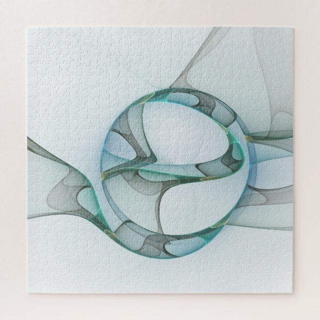 Modernes Abstraktes Fraktal Puzzle (Vertikal)