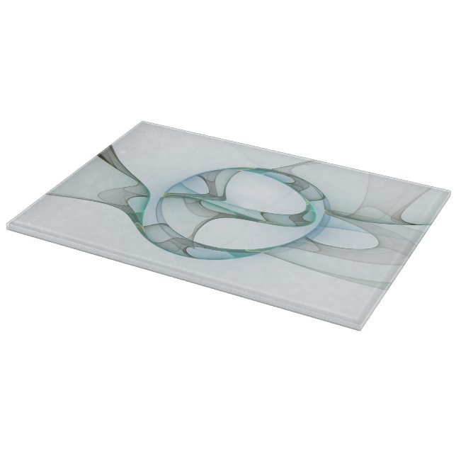 Modernes Abstraktes Fraktal Schneidebrett (Ecke)