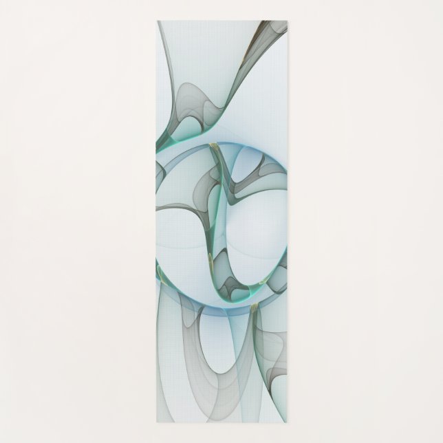 Modernes Abstraktes Fraktal Yogamatte (Vorderseite)