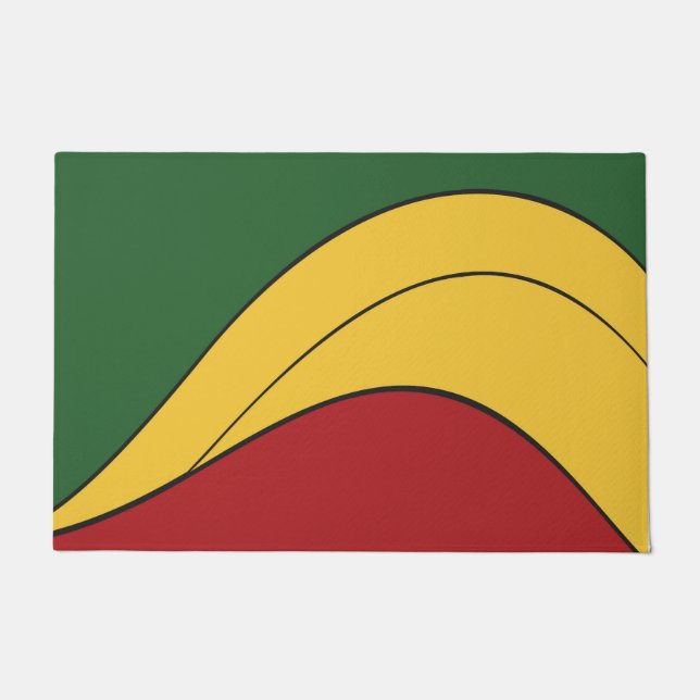 Modernes abstraktes fußmatte (Vorderseite)