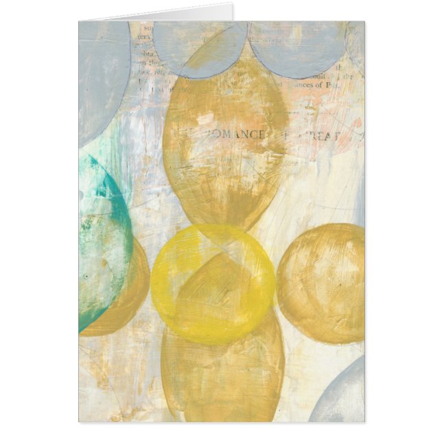 Modernes Abstraktes Gemälde auf Zeitungspapier (Vorne)