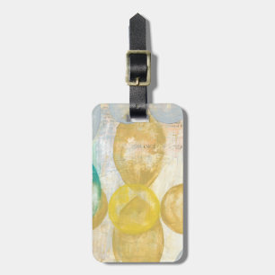 Modernes Abstraktes Gemälde auf Zeitungspapier Gepäckanhänger