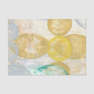 Modernes Abstraktes Gemälde auf Zeitungspapier Seidenpapier