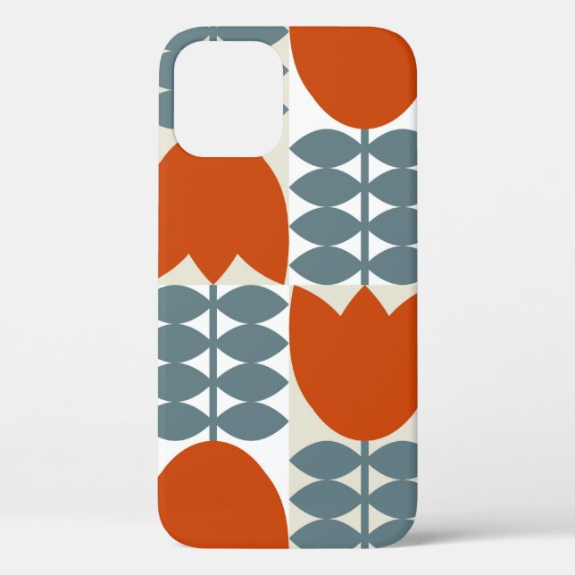 Modernes abstraktes geometrisches Design mit stili Case-Mate iPhone Hülle (Rückseite)